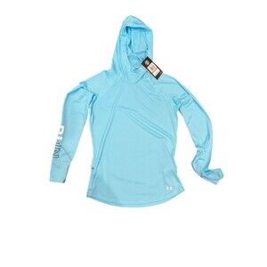 Under Armour Women’s Athletic Sweatshirt Pullover Teal Aqua Blue Small Fitted